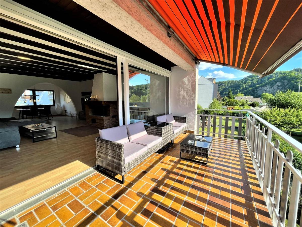 Traumaussicht Kamin Balkon Burgblick 65 Zoll Tv Netflix Sky Joyn Lindenplatz Apartment Bullay Ngoại thất bức ảnh