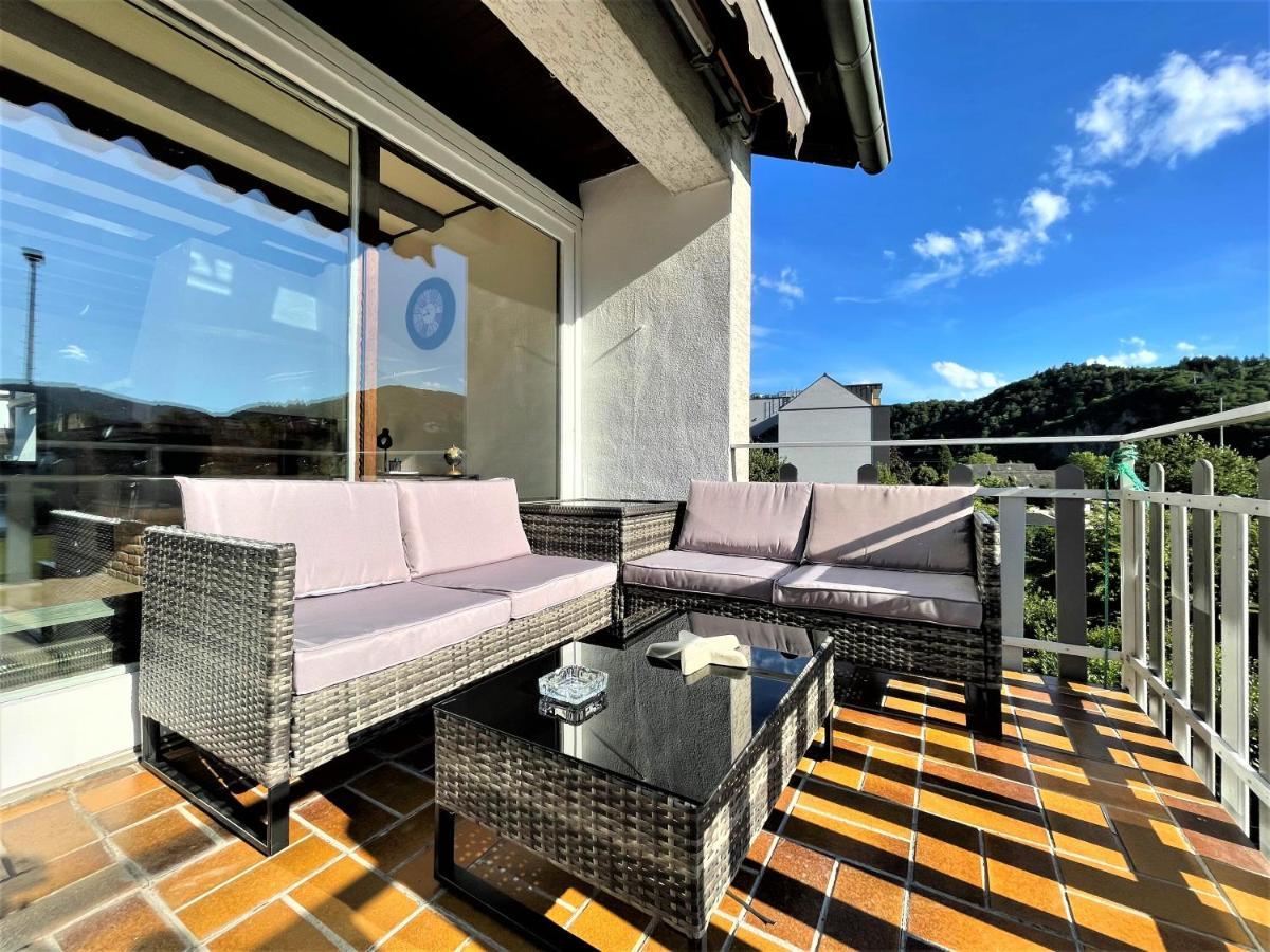 Traumaussicht Kamin Balkon Burgblick 65 Zoll Tv Netflix Sky Joyn Lindenplatz Apartment Bullay Ngoại thất bức ảnh